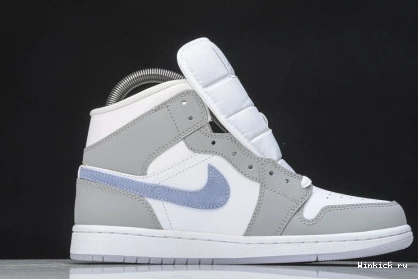 Mid Wolf Jordan Aluminum Grey Air 1 0821